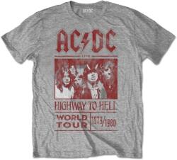 AC/DC Ing Highway to Hell World Tour 1979/1980 Unisex Grey XL (ACDCTTRTW01MG04)