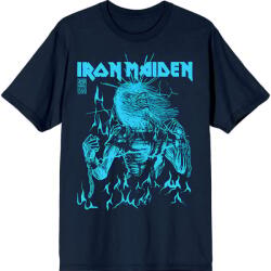 Iron Maiden 50 Life After Death Flames Blue Navy Blue 2XL Ing (IMTEE201MN05)