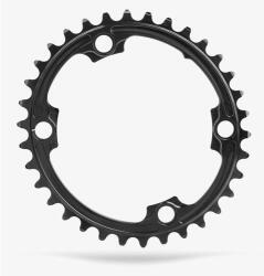 Absolute Black ROAD OVAL első lánckerék, 36T, 4x110 mm aszimmetrikus, 2x10-11s, alumínium, fekete