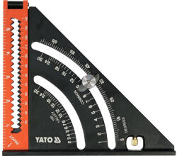 TOYA YT-70783 Talpas derékszög vonalzó 290 x 185 mm alumínium (YT-70783)