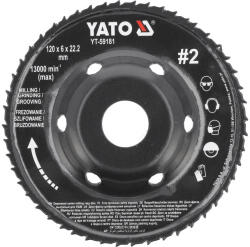 TOYA YT-59181 Ráspolykorong közepes #2 120 x 22, 2 mm (YT-59181)