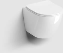 Clou BV InBe wc csésze lassú záródású ülőkével függesztett perem nélkül fehér fényes IB/04.01221. 02 (IB040122102)