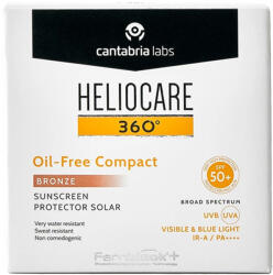 Heliocare Pudra compacta Heliocare 360 Oil Free SPF50+ Bronze, 10g, Cantabria Labs
