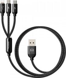Mcdodo USB-C villám szögkábel Mcdodo CA-3351, 1.8m (fekete) (74637) (74637)