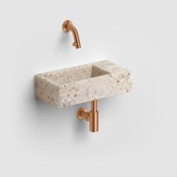 Clou Flush mosdótál 36x18 cm négyszögletes klasszikus-mosdótálak barna/bézs matt CL/03.81031 (CL0381031)