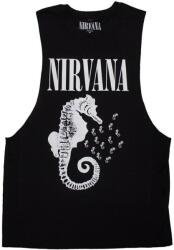 Nirvana Ing Seahorse & Logo Mono Unisex Black L (NIRVVEST89MB03)