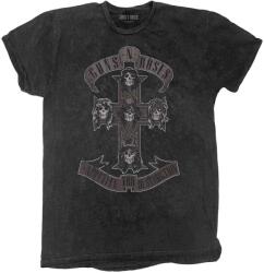 Guns N' Roses Monochrome Cross Dip-Dye On Black L Ing (GNRTS97MDD03)