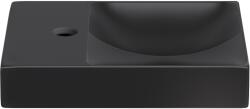Clou Vale mosdótál 38x19 cm négyszögletes klasszikus-mosdótálak fekete CL/03.30161. 01. L (CL033016101L)