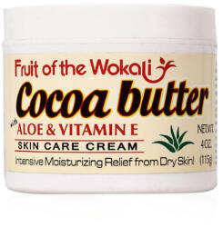 Wokali kakaóvaj, aloe vera és e-vitamin kivonatos tápláló arckrém száraz bőrre 115 g - bioszallito