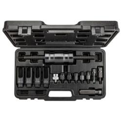 NEO TOOLS 11-883 Befecskendezőfej kihúzó készlet csúszó kalapáccsal 14db (11-883) (11-883)