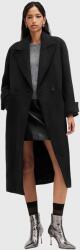 AllSaints kabát gyapjú keverékből MABEL COAT - fekete 42
