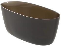 RIHO Oval Frosted Umber szabadon álló kád, anyaga Solid Surface, 175x80cm, Barna B152003F02 (B152003F02)