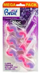  WC tisztító blokk, 2 fázisú, 3x45 g, "Brait Hygiene and fresh", orgona (16271) - iconink