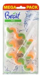  WC tisztító blokk, 2 fázisú, 3x45 g, "Brait Hygiene and fresh", fenyő (16360) - iconink