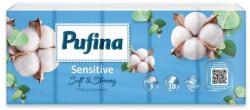 Pufina Papír zsebkendő, 3 rétegű, 10x10 db, PUFINA "Sensitive (PP20833) - iconink