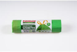 Mazzini Szemeteszsák, újrahasznosított, húzófüles, 40 l, 15 db, 55x62 cm, 16 , MAZZINI, zöld (104145) - iconink