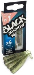 FIIISH 4db 70mm-es Black Minnow test - Ghost Minnow szín (BM768)
