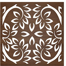  Mennyezeti kazettás dekorpanel, ágak, 595x595 mm, 3 mm HDF - Dió (D18)