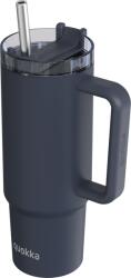 QUOKKA Pahar termic cu pai Quokka Stream, 950 ml, negru (40034)