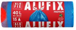 Alufix Szemeteszsák, zárószalagos, 40 l, 15 db, 60x60 cm, 20 , ALUFIX, kék (MSZ40UNINEW) - nyomtassingyen