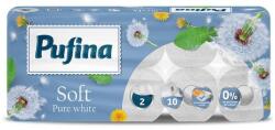 Pufina Toalettpapír, 2 rétegű, kistekercses, 10 tekercs, PUFINA "Soft White", illatmentes (PP20645) - nyomtassingyen