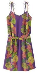 Patagonia Pataloha Tie Dress Women Rochie Canoe Plants: Perennial Purple S