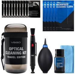 VSGO - Optikai tisztító készlet - Hordozható (SZÜRKE) (DKL15G)