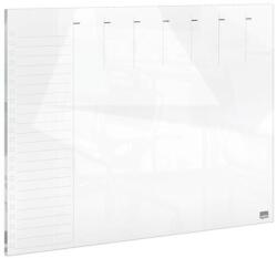 Nobo Tervezőtábla, üveg, mágneses felület, heti, 43x56 cm, NOBO "Home", fehér (1915602) - nyomtassingyen