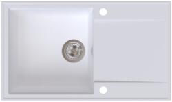 SINK Quality Quality Sink55 gránit mosogató, 780x460x215 mm, fehér, SKQ-SINK. W. 1KDOL (SKQ-SINK.W.1KDOL)
