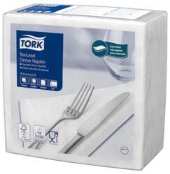 Tork Szalvéta, 1/4 hajtogatott, 2 rétegű, 39, 5x39 cm, Advanced, TORK "Texturált Dinner", fehér (509414) - nyomtassingyen