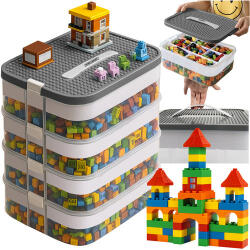 Malatec Lego építőkocka tárolódoboz 4 szintes