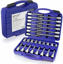 Hatlapfejű csavarkulcs készlet tokkal, 30 darab