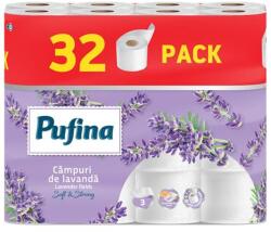 Pufina Toalettpapír, 3 rétegű, kistekercses, 32 tekercs, PUFINA "Lavender Fields", levendula illattal (PP21049) - nyomtassingyen
