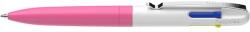 Schneider Golyóstoll, 0, 5 mm, nyomógombos, négyszínű, SCHNEIDER "Take 4 Neon", rózsaszín-fehér (138129) - nyomtassingyen
