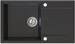 SINK Quality Quality Sink55 mosogató, gránit konyhai mosogató 780x460x215 mm, fekete, SKQ-SINK. C. 1KDOL (SKQ-SINK.C.1KDOL)