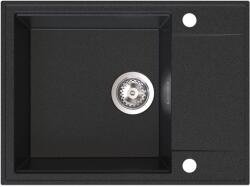 SINK Quality Quality Sink55 mosogató, gránit konyhai mosogató 620x460x215 mm, grafit, SKQ-SINK. G. 1KKO (SKQ-SINK.G.1KKO)