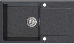 SINK Quality Quality Sink55 gránit mosogató, 780x460x215 mm, fekete pettyes, SKQ-SINK. B. 1KDOL (SKQ-SINK.B.1KDOL)