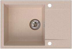 SINK Quality Quality Sink55 mosogató, gránit konyhai mosogató 680x460x215 mm, bézs, SKQ-SINK. P. 1KDO (SKQ-SINK.P.1KDO)