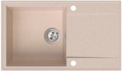 SINK Quality Quality Sink55 gránit mosogató, 780x460x215 mm, bézs, SKQ-SINK. P. 1KDOL (SKQ-SINK.P.1KDOL)