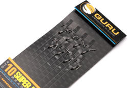 Guru SMWG Bayonet Rig 10 Füles, Szakáll Nélküli Monofil Előkötött Horog 8db (GRR213)