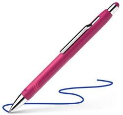 Schneider Golyóstoll, 0, 7 mm, nyomógombos, szederszínű tolltest, SCHNEIDER "Epsilon XB", kék (138608) - mystock