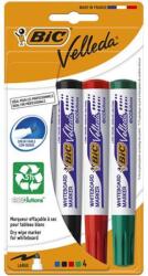 BIC Flipchart- és táblamarker készlet, 1, 4 mm, kúpos, BIC" Velleda ecolutions", 4 különböző szín (8757151) - mystock