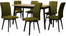  Étkezőgarnitúra Victorville 326 (Fekete)