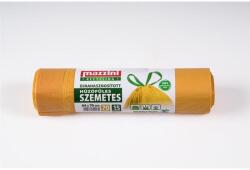 Mazzini Szemeteszsák, újrahasznosított, húzófüles, 70 l, 15 db, 64x70 cm, 18 , MAZZINI, sárga (104155) - tonerpiac