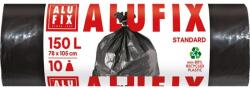 Alufix Szemeteszsák, 150 l, 10 db, 80x105 cm, 35 , ALUFIX, fekete (MS150UNINEW) - tonerpiac