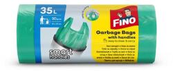 Hewa Szemeteszsák, köthető füles, 35 l, 30 db, 49x59 cm, 8 , FINO "Smart handles", zöld (8571050007) - tonerpiac