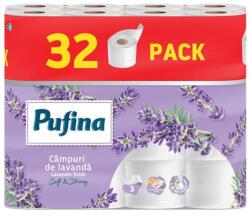 Pufina Toalettpapír, 3 rétegű, kistekercses, 32 tekercs, PUFINA "Lavender Fields", levendula illattal (PP21049)