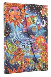 Paperblanks Határidőnapló 2026 Paper Blanks mini heti keményfedeles mágneses Celestial Magic (DE0729)