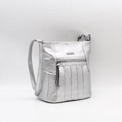 Silvia Rosa ezüst műbőr női válltáska sr-5942