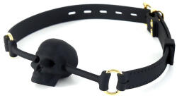 SM Fantasy Skull Gag Black - stílusos fekete maszk a játékos élvezetekhez